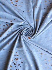 Load image into Gallery viewer, Butterflies 2 Tone Foil on Heather Gray French Terry