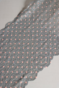 Perfect Polka Dot 8" Wide Stretch Lace