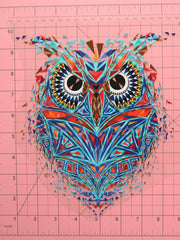 Load image into Gallery viewer, Large Pixel Owl Heat Transfer, Iron-On