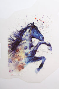 Watercolor Horse Heat Transfer, Iron-On