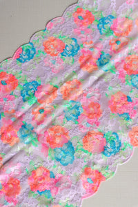 Neon Buds 9" Wide Stretch Lace
