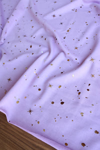 Cosmic Dust 2 Tone Foil on Lavender French Terry