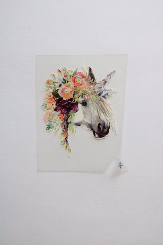 Small Watercolor Horse Heat Transfer, Iron-On