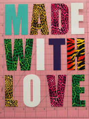 Load image into Gallery viewer, Made With Love Heat Transfer, Iron-On