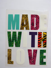 Load image into Gallery viewer, Made With Love Heat Transfer, Iron-On