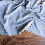 Load image into Gallery viewer, Stargazer 2 Tone Foil on Heather Gray French Terry
