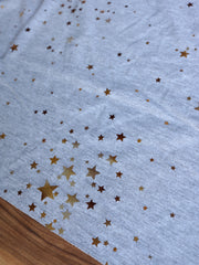 Load image into Gallery viewer, Stargazer 2 Tone Foil on Heather Gray French Terry