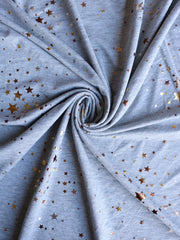 Load image into Gallery viewer, Stargazer 2 Tone Foil on Heather Gray French Terry
