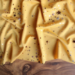 Load image into Gallery viewer, Stargazer 2 Tone Foil on Mustard French Terry
