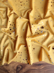 Load image into Gallery viewer, Stargazer 2 Tone Foil on Mustard French Terry