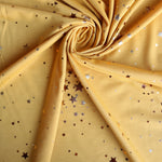 Load image into Gallery viewer, Stargazer 2 Tone Foil on Mustard French Terry
