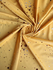 Load image into Gallery viewer, Stargazer 2 Tone Foil on Mustard French Terry