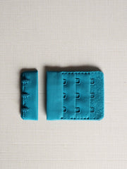 Load image into Gallery viewer, Teal Plush Back Satin Strap, Scallop Elastic &amp; Closures
