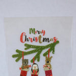 Load image into Gallery viewer, Merry Christmas Hanging Stockings Heat Transfer, Iron-On
