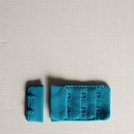 Load image into Gallery viewer, Teal Plush Back Satin Strap, Scallop Elastic &amp; Closures
