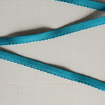 Load image into Gallery viewer, Teal Plush Back Satin Strap, Scallop Elastic &amp; Closures
