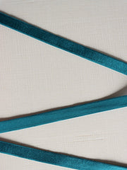 Load image into Gallery viewer, Teal Plush Back Satin Strap, Scallop Elastic &amp; Closures
