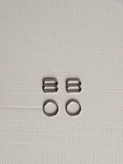 Load image into Gallery viewer, Silver 3/8" (10mm) Bra Rings, Sliders &amp; G-Hooks