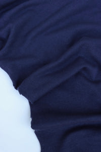 Navy Cotton Spandex French Terry