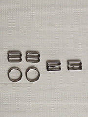Load image into Gallery viewer, Silver 1/2" (12mm) Bra Rings, Sliders &amp; G-Hooks