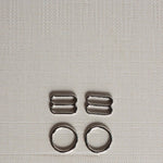 Load image into Gallery viewer, Silver 1/2" (12mm) Bra Rings, Sliders &amp; G-Hooks
