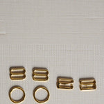 Load image into Gallery viewer, Gold 1/2" (12mm) Bra Rings, Sliders &amp; G-Hooks
