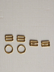 Load image into Gallery viewer, Gold 1/2" (12mm) Bra Rings, Sliders &amp; G-Hooks
