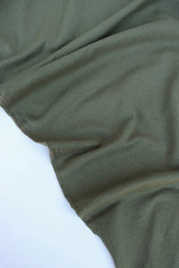 Olive Cotton Spandex French Terry