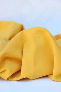 Mustard Cotton Spandex French Terry