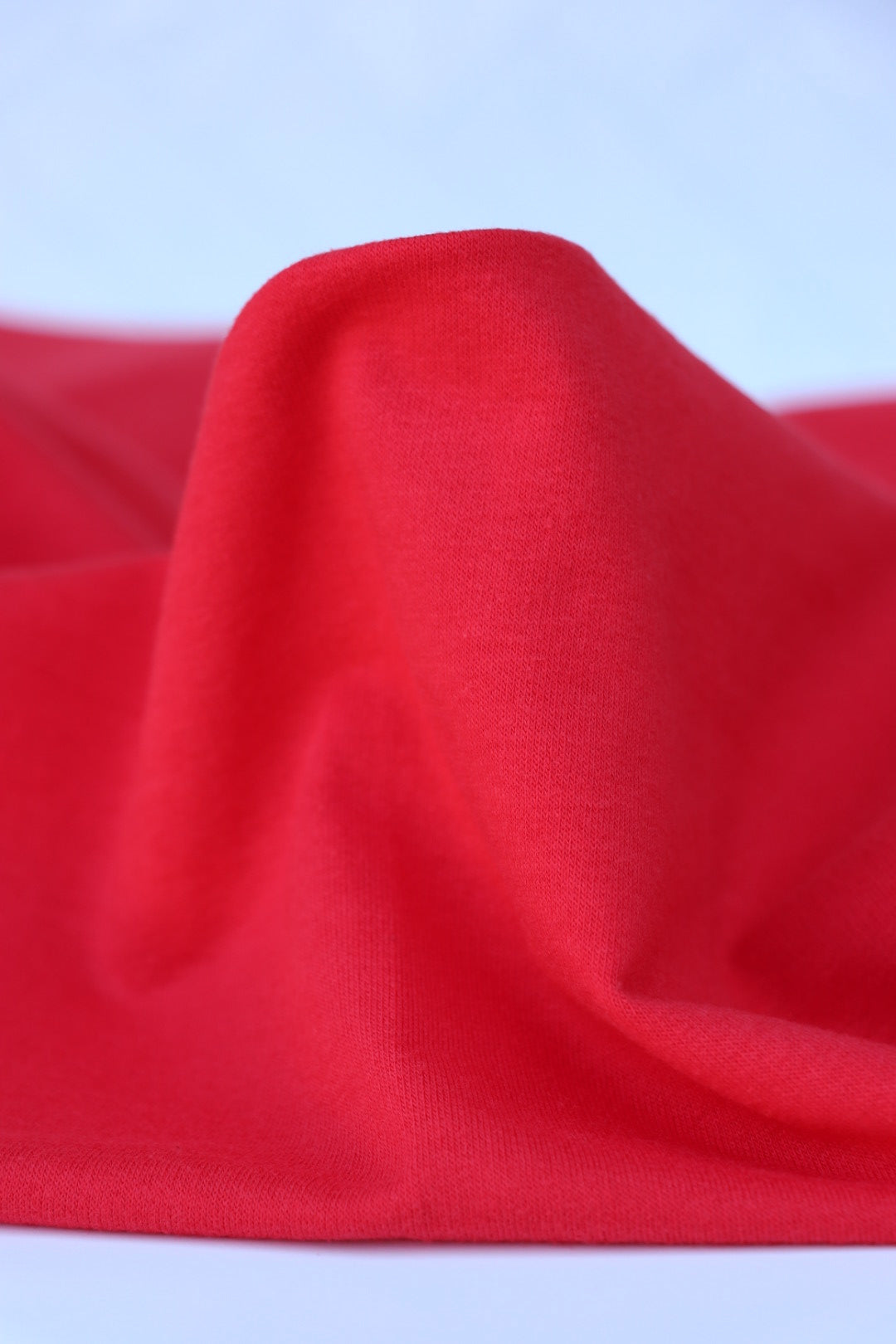 58 Red Poly Blend Stretch Terry Cloth Fabric by the Yard
