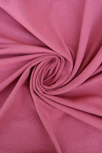 Cheery Mauve Cotton Spandex French Terry
