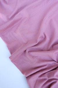 Mauve Cotton Spandex French Terry