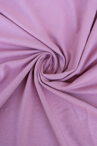Mauve Cotton Spandex French Terry