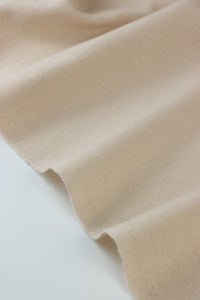 Ivory Bisque Moscow Brushed Wool Knit | By The Half Yard