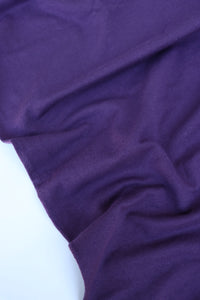 Plum Cotton Spandex French Terry