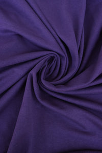 Plum Cotton Spandex French Terry