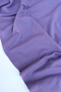 Muted Lilac Cotton Spandex French Terry