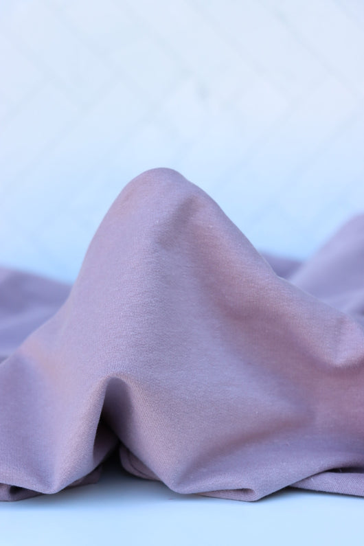 Hazy Lavender Cotton Spandex French Terry
