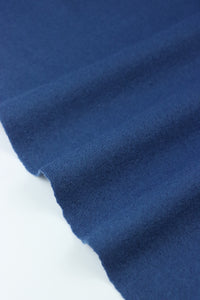 Belle Blue Moscow Brushed Wool Knit | By The Half Yard