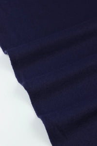 Navy Moscow Brushed Wool Knit | By The Half Yard