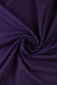 Grape Moscow Brushed Wool Knit | By The Half Yard