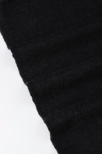 Coal Riga Boiled Knit Wool | By The Half Yard