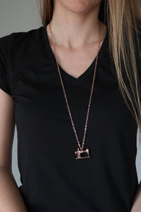 Sewing Machine Necklace- Available in Rose Gold & Silver