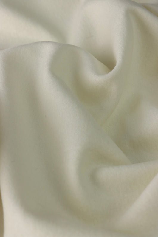 Ivory Riga Boiled Knit Wool | By The Half Yard