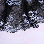 Load image into Gallery viewer, Black &amp; White 6.5&quot; Wide Stretch Lace
