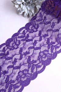 Purple Decadence 9" Wide Stretch Lace
