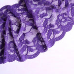 Load image into Gallery viewer, Purple Decadence 9&quot; Wide Stretch Lace
