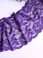 Load image into Gallery viewer, Purple Decadence 9&quot; Wide Stretch Lace
