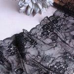 Load image into Gallery viewer, Black 8&quot; Wide Stretch Lace
