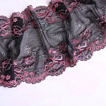 Load image into Gallery viewer, Black &amp; Rose 6.5&quot; Wide Stretch Lace
